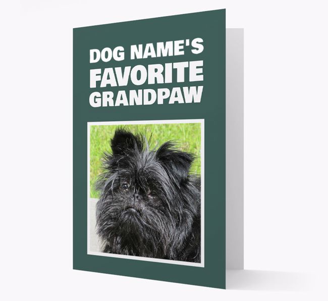 'Favorite Grandpaw' - Personalized {breedFullName} Card